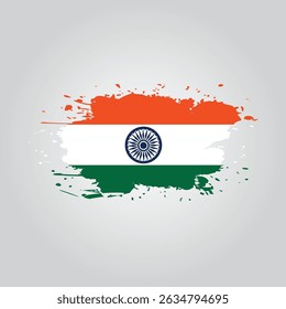 Indian Flag with vector art