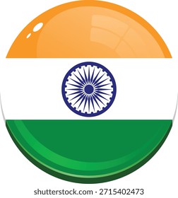 La bandera india ondea elegantemente con colores vibrantes