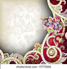 Fondo floral indio