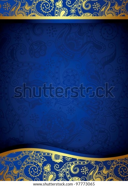 Indian Floral Background Stock Vector (Royalty Free) 97773065 ...