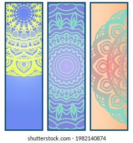Indian Floral Mandala Pattern. Henna Tattoo Style. Can Be Used For Textile, Greeting Card, Coloring Book, Phone Case Print. Vector illustration
