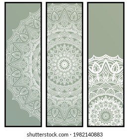 Indian Floral Mandala Pattern. Henna Tattoo Style. Can Be Used For Textile, Greeting Card, Coloring Book, Phone Case Print. Vector illustration