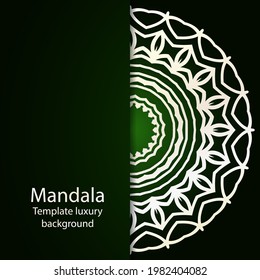 Indian Floral Mandala Pattern. Henna Tattoo Style. Can Be Used For Textile, Greeting Card, Coloring Book, Phone Case Print. Vector illustration