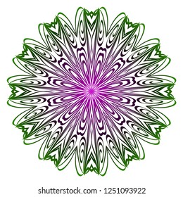 Indian floral mandala pattern.Vector Henna tattoo style. Can be used for textile, greeting card, coloring book, phone case print
