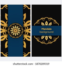 Indian floral paisley medallion banners. Ethnic Mandala ornament. For greeting card, coloring book, phone case print. Vector illustration