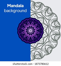 Indian floral paisley medallion banners. Ethnic Mandala ornament. For greeting card, coloring book, phone case print. Vector illustration