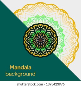 Indian floral paisley medallion banners. Ethnic Mandala ornament. For greeting card, coloring book, phone case print. Vector illustration