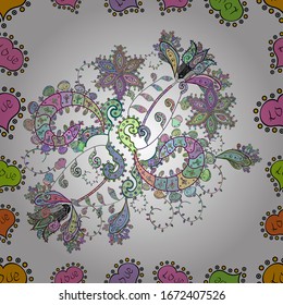 Indian floral paisley medallion pattern. Can be used for textile, greeting card, coloring book, phone case print. Ethnic Mandala ornament. Vector Henna tattoo style.