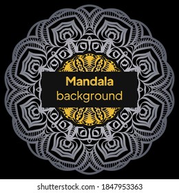 Indian floral paisley medallion pattern. Ethnic Mandala ornament. Vector illustration