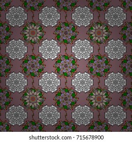 Indian floral paisley medallion pattern. Vector Henna tattoo style. Can be used for textile, greeting card, coloring book, phone case print. Ethnic Mandala ornament.