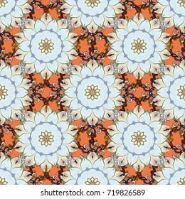 Indian floral paisley medallion pattern. Ethnic Mandala ornament. Vector Henna tattoo style. Can be used for textile, greeting card, coloring book, phone case print.