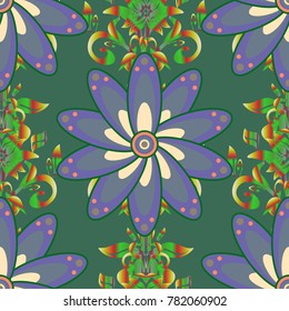 Indian floral paisley medallion pattern. Vector Henna tattoo style. Can be used for textile, greeting card, coloring book, phone case print. Ethnic Mandala ornament.