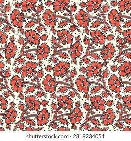 Indian floral paisley pattern