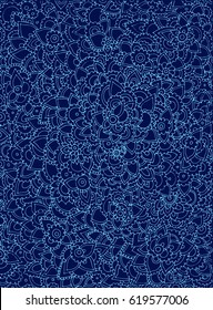 Indian floral pattern background . Ethnic national ornament. Henna, vector illustration.