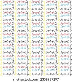 Indian Floral Seamless Pattern, Design,Textile Design Flower Pattern  Colorful Stock Vector