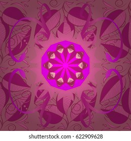 Indian flower mandala. 