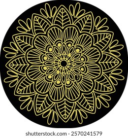 Indian flower mandala art with luxury, beautiful mandala colour vector