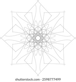 Indian flower mandala art with luxury golden circle frame transparent vintage gold circular pattern	