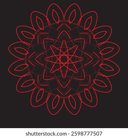 Indian flower mandala art with luxury golden circle frame transparent vintage gold circular pattern	