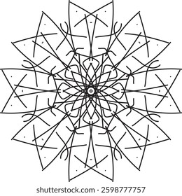Indian flower mandala art with luxury golden circle frame transparent vintage gold circular pattern	