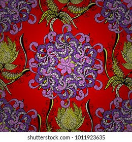 Indian flower mandala. Decorative colored round ornament. Anti-stress mandala. Yoga logo, background for meditation poster. Oriental flourish vector. Colorful mandala.