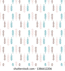 INDIAN FOLK American Native Culture Ethnic Seamless Pattern