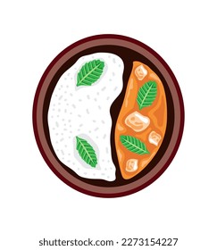 indian food recipe isolated icon
