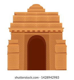 indian gate arch monument icon