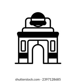 Indian Gate Icon Vektorgrafik