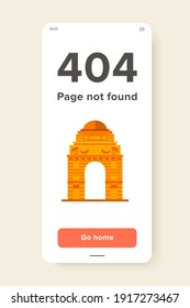 Indian gate. Landmark, traditional, building. India concept. Can be used for topics like culture, architecture, history.