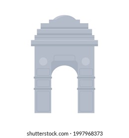 indian gate monument isolated icon