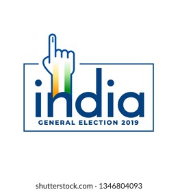 Indian General Election 2019 Voting Concept Design