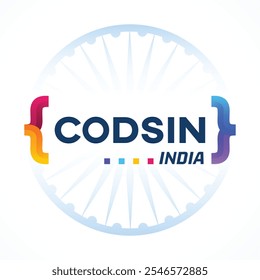 Indian general vote background with Ashoka chakra vector, Coding Logo, IT Company Logo, Cod In India Logo 