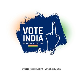 indian general voting background for political campaign vector