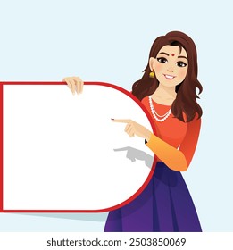 Indian Girl wearing Indian dress in different offer, whiteboard Vector