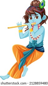 Indian god on white background illustration