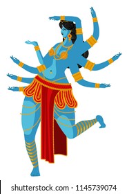 indian goddess with arms