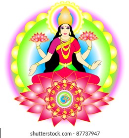 Indian goddess Lakshmi