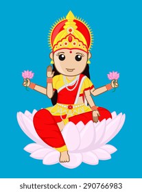 Indian Goddess of Wealth - Maa Laxmi svg
