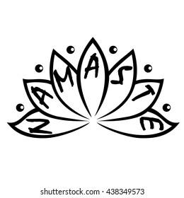 Indian greeting banner Namaste