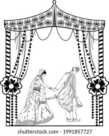 wedding mandap clipart