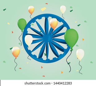 indian happy independence day vector ilustration