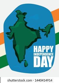 indian happy independence day vector ilustration