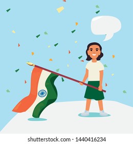 indian happy independence day vector ilustration