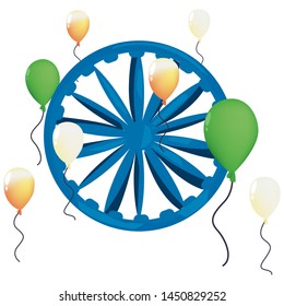 indian happy independence day vector ilustration
