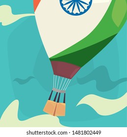indian happy independence day vector ilustration