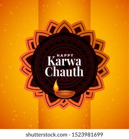 indian happy karwa chauth festival beautiful background design