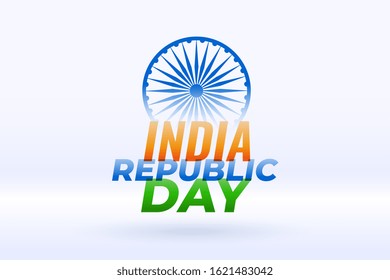 indian happy republic day holiday background design