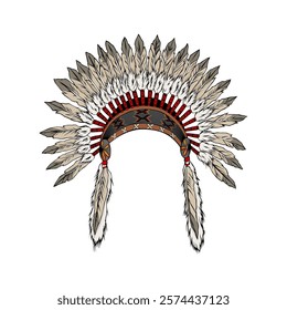 indian hat, american indian, indian hat vector, traditional american indian hat