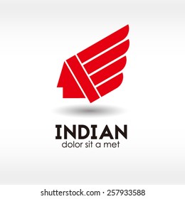 Indian Head Logo Vector